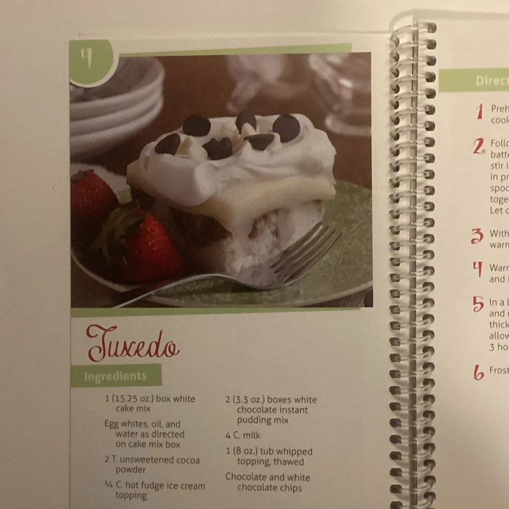 Poke Cakes Cookbook  Blue and White Cover